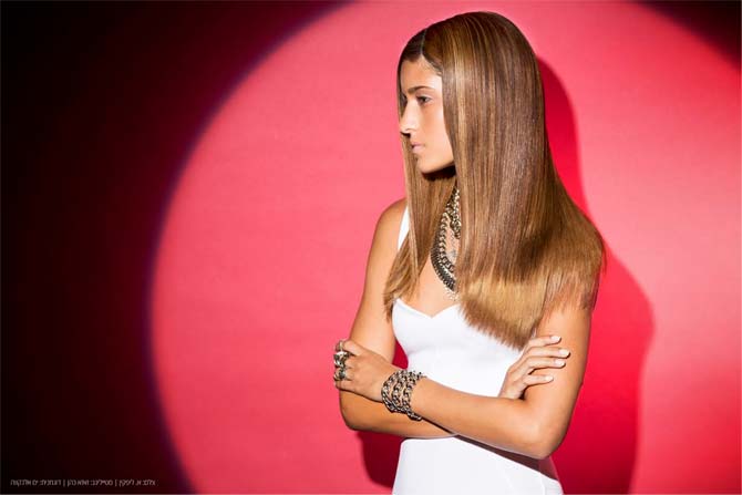 סיון מדמוני, מעצבת שיער ומדריכה ב"שוורצקופף פרופשיונל" צילום- אלכס ליפקין.