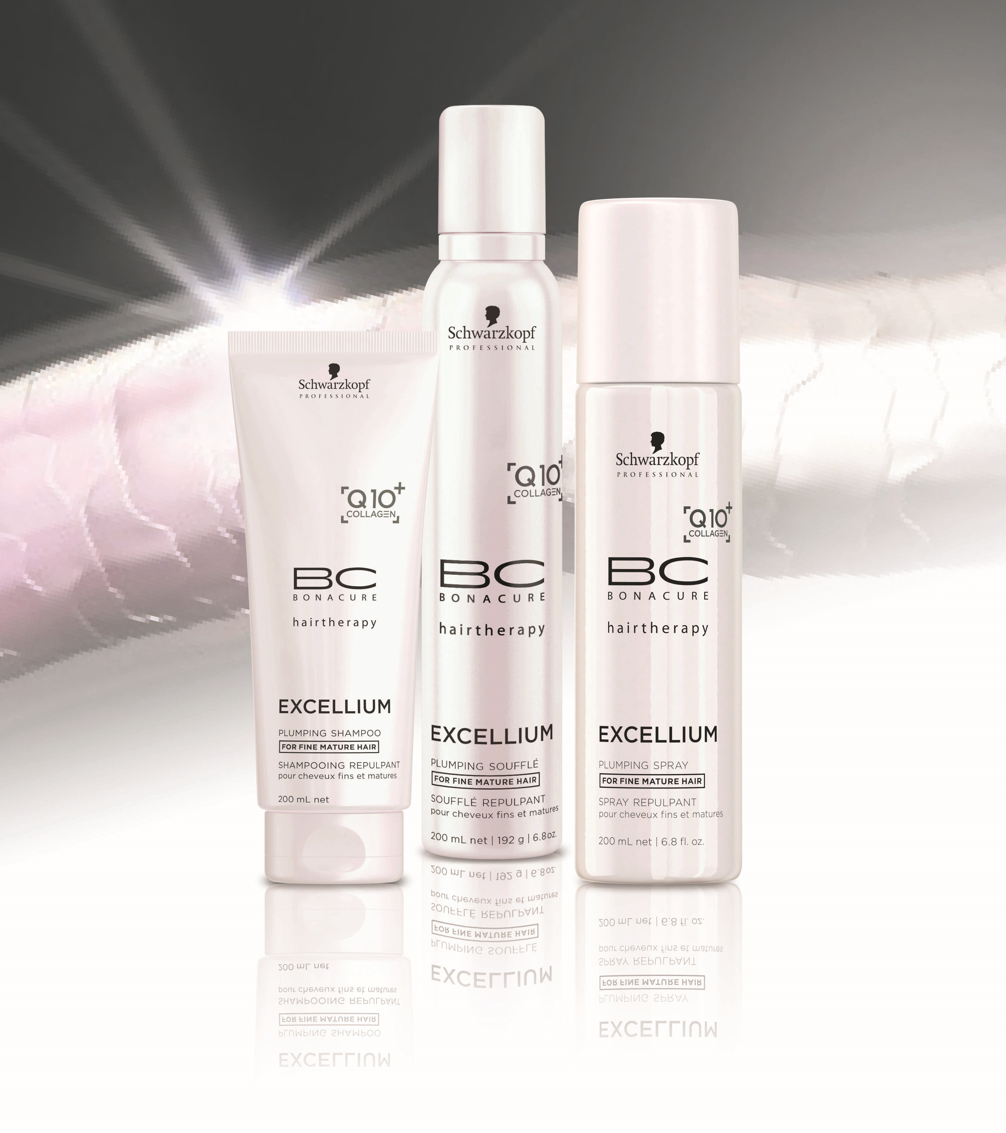 שוורצקופף פרופשיונל- סדרת BC EXCELLIUM Q10+ Collagen - לשיער בוגר דק