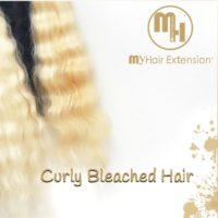 My Hair Extensions™ מציג Bleached CURLY BLONDE שיער תלתלים 100% HUMAN HAIR